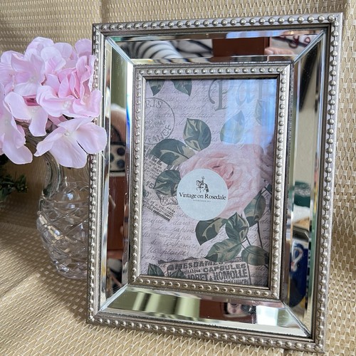 Beveled mirror picture frame - mirror,